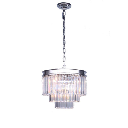 AM0418 ROUND CRYSTAL BAGUETTE - Alan Mizrahi Lighting