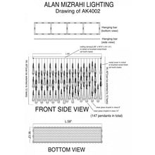 AK4002 SKINNY RAIN RECTANGULAR - Alan Mizrahi Lighting