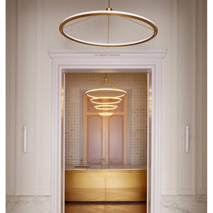 AL0157 HALO CIRCLE PENDANT - Alan Mizrahi Lighting
