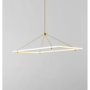 AL0157R HALO RECTANGLE PENDANT - Alan Mizrahi Lighting