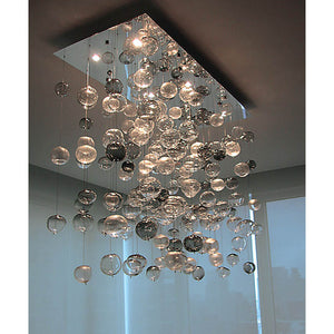 AM1077 CUSTOM RECTANGLE BUBBLES - Alan Mizrahi Lighting