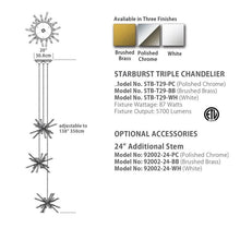 AM1018 STARBURST 3- PENDANT - Alan Mizrahi Lighting