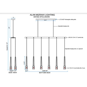 AM1602 APOLLINAIRE - Alan Mizrahi Lighting