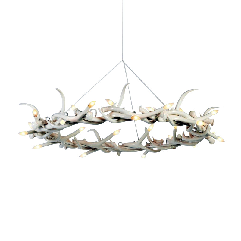 AM1801 ANTLER HALO RESIN - Alan Mizrahi Lighting