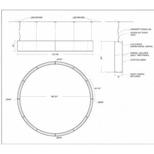 AM1848R MUSE ROUND SHADE FABRIC LAMP - Alan Mizrahi Lighting