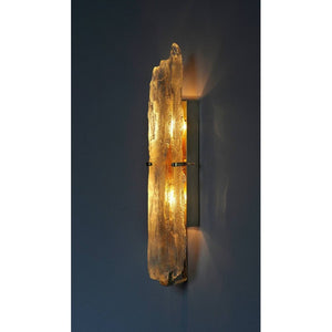 AM2430W GLASS TOTEM SCONCE - Alan Mizrahi Lighting