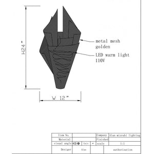 AM2728 NER TAMID MESH - Alan Mizrahi Lighting