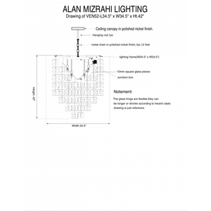 VEN052 LARGE VENINI - Alan Mizrahi Lighting