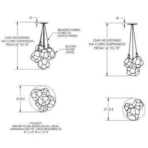 IQ2052 GEM CLUSTER - Alan Mizrahi Lighting