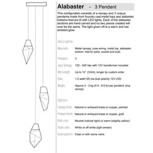 IQ8405 SANTINI ALABASTER - Alan Mizrahi Lighting