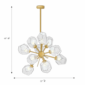 IQ8453 CICERO STARBURST - Alan Mizrahi Lighting