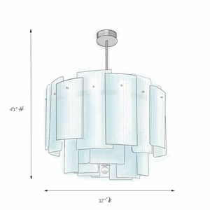 IQ8455 GALJOUR  MURANO GLASS - Alan Mizrahi Lighting