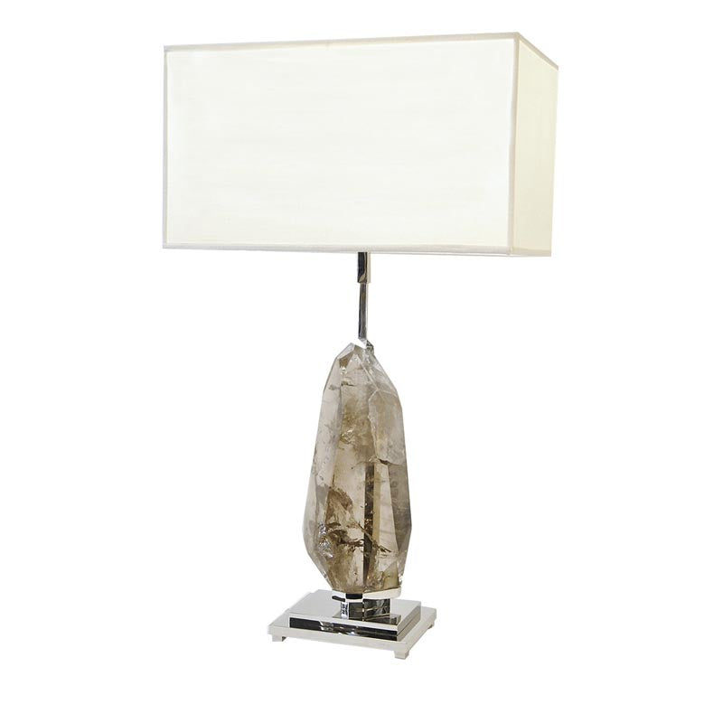 KA1781 SMOKY QUARTZ TABLE LAMP - Alan Mizrahi Lighting