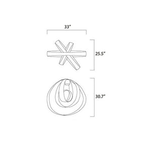 KA1857 RIBBON ROUND - Alan Mizrahi Lighting