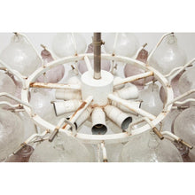 MV2018 LARGE, PURPLE AND CLEAR TULIPAN CHANDELIER - Alan Mizrahi Lighting