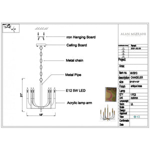 MV3013 SIRIUS CHANDELIER - Alan Mizrahi Lighting