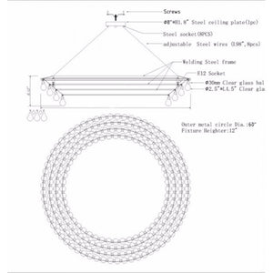 OR402 4-TIERS ARTIC PEAR - Alan Mizrahi Lighting