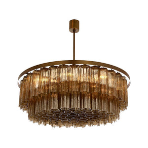 KA1117 PENTAGON DOUBLE DRUM CHANDELIER - Alan Mizrahi Lighting