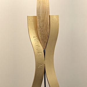 RM110 GOLD LEAF FLOOR LAMP - Alan Mizrahi Lighting