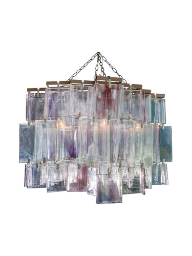 SJ2050 1980’S AMETHYST MURANO CRYSTAL CHANDELIER - Alan Mizrahi Lighting