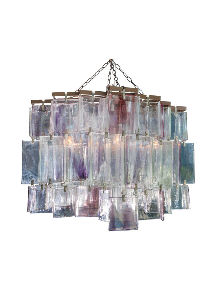SJ2050 1980’S AMETHYST MURANO CRYSTAL CHANDELIER - Alan Mizrahi Lighting