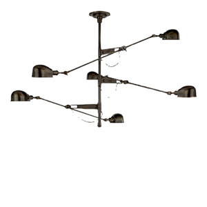 SJ2062 MILA TRIPLE ARM CHANDELIER - Alan Mizrahi Lighting