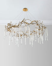 SJ2074 IRENE GLASS TEARDROP CHANDELIER - Alan Mizrahi Lighting