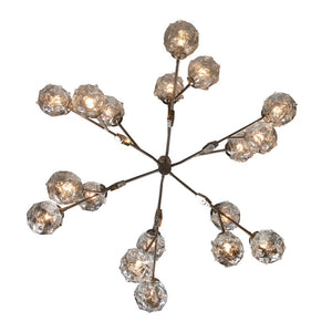 SJ2076 AURORA II GLASS GLOBE CHANDELIER - Alan Mizrahi Lighting