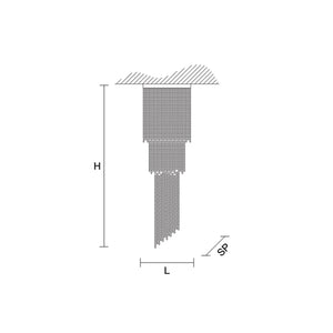 SJ2139 IMPERIO CEILING CHANDELIER - Alan Mizrahi Lighting