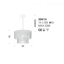 SJ2159 ROMA CHANDELIER - Alan Mizrahi Lighting