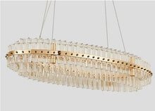 SJ5084 BILLIE OVAL MODERN GLASS CHANDELIER - Alan Mizrahi Lighting