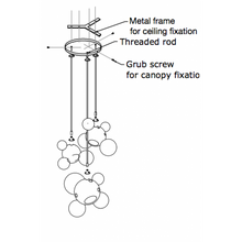 AM1402 FALLING BUBBLES - Alan Mizrahi Lighting