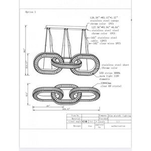 WM2052 LINK LINEAR CRYSTAL - Alan Mizrahi Lighting