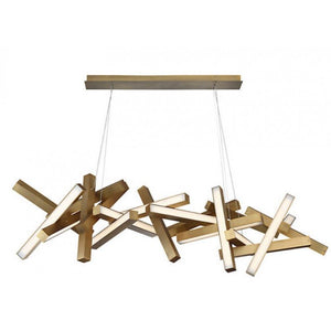 AL0143 CHAOS LINEAR SUSPENDED CHANDELIER - Alan Mizrahi Lighting