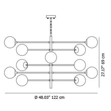 AL0145 CHANDELIER TORTORA - Alan Mizrahi Lighting