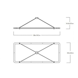 AL0157R HALO RECTANGLE PENDANT - Alan Mizrahi Lighting