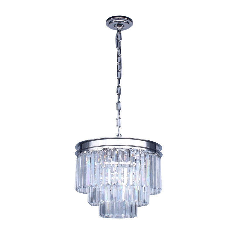 AM0418 ROUND CRYSTAL BAGUETTE - Alan Mizrahi Lighting