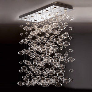 AM1077 CUSTOM RECTANGLE BUBBLES - Alan Mizrahi Lighting