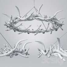 AM1801 ANTLER HALO RESIN - Alan Mizrahi Lighting