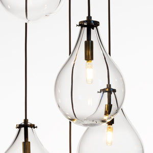 AM2216 BIRDCAGE TEARDROP CASCADE - Alan Mizrahi Lighting