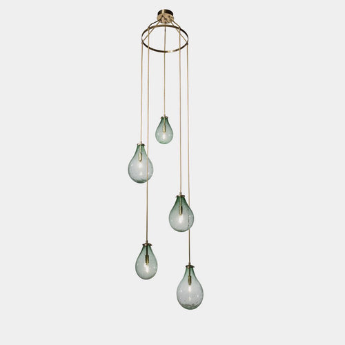 AM2216 BIRDCAGE TEARDROP CASCADE - Alan Mizrahi Lighting