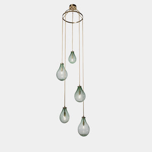 AM2216 BIRDCAGE TEARDROP CASCADE - Alan Mizrahi Lighting