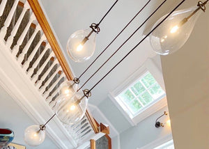 AM2216 BIRDCAGE TEARDROP CASCADE - Alan Mizrahi Lighting