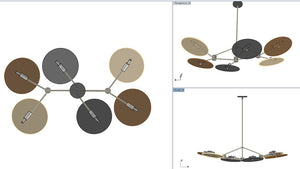 AM2219 CONSTELLATION CHANDELIER - Alan Mizrahi Lighting