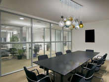 AM2221 SILVER LINEN CHANDELIER - Alan Mizrahi Lighting