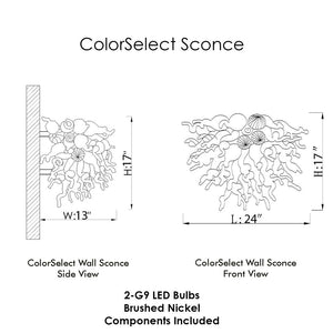 AM2236 MINI MURANO GLASS SCONCE - Alan Mizrahi Lighting