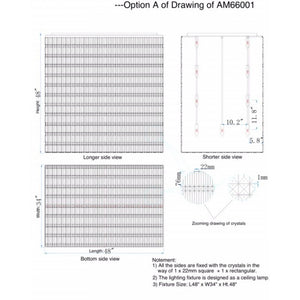 AM2535 CUBE GLITTER - Alan Mizrahi Lighting