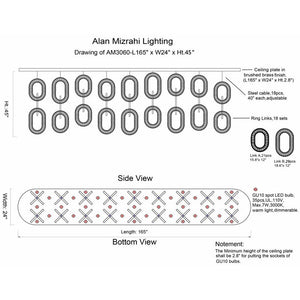 AM3060 WINDFALL JEWEL - Alan Mizrahi Lighting