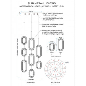 AM3060 WINDFALL JEWEL - Alan Mizrahi Lighting