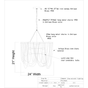 AM3631 BILLOWING - Alan Mizrahi Lighting
